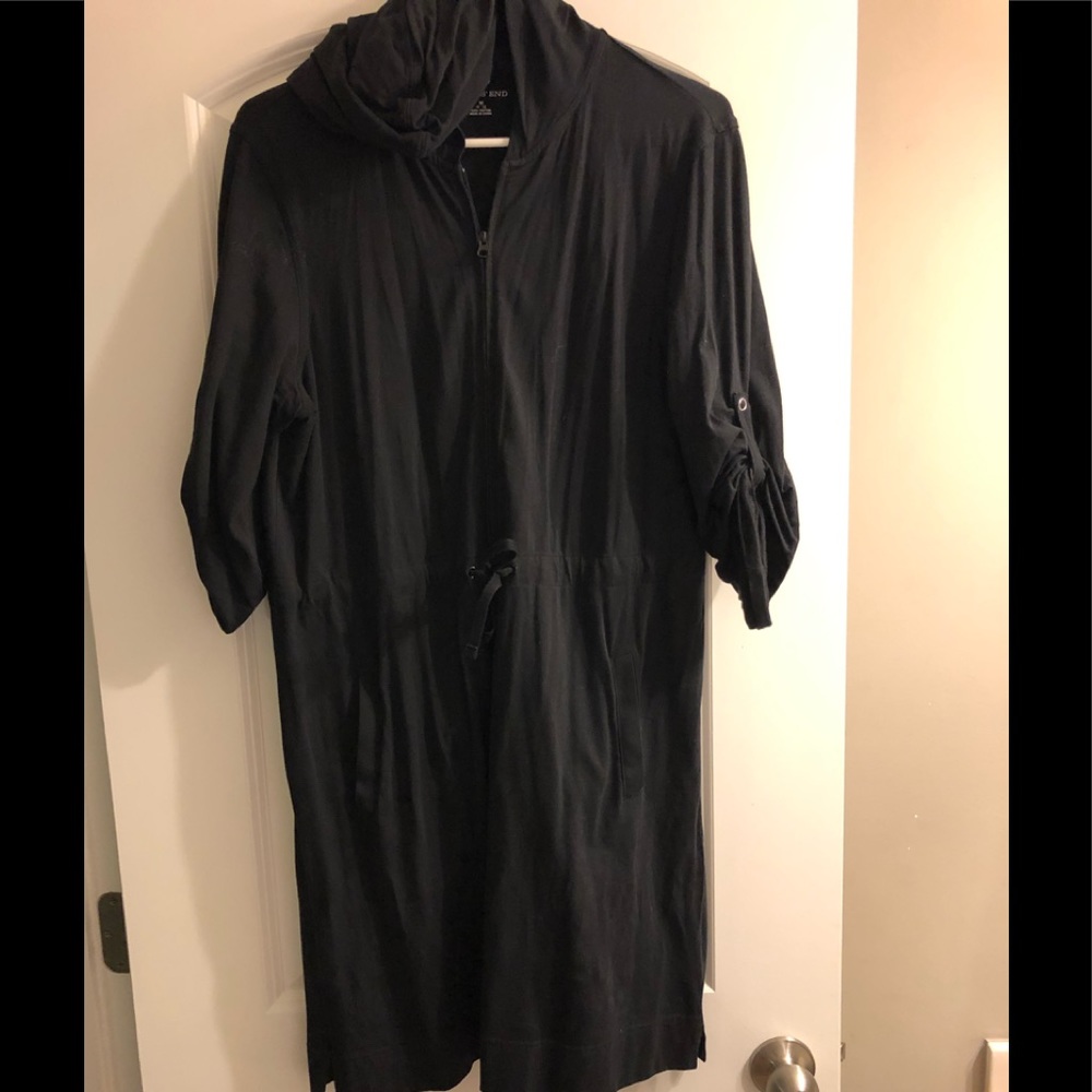 Black cotton casual pool cover up!